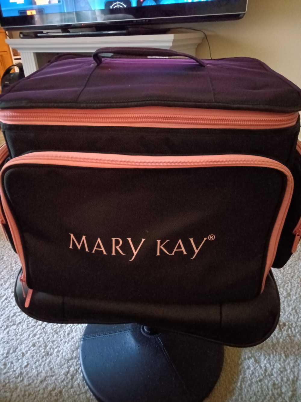 Mary Kay Black with Pink Trim Makeup Carry Case